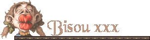 Gif animé bisous comique